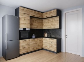 Кухонный гарнитур угловой Крафт 2200*1700 (Стол. 26мм) в Сургуте - surgut.mebel24.online | фото