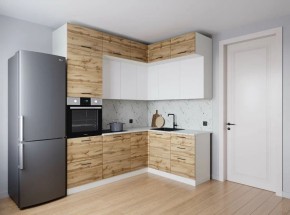 Кухонный гарнитур угловой Лада 2200*1700 (Стол. 38мм) в Сургуте - surgut.mebel24.online | фото
