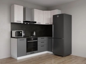 Кухонный гарнитур угловой Санторини 2200*1000 (Стол. 38мм) в Сургуте - surgut.mebel24.online | фото 1