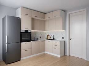 Кухонный гарнитур угловой Шампань 2200*1700 (Стол. 38мм) в Сургуте - surgut.mebel24.online | фото