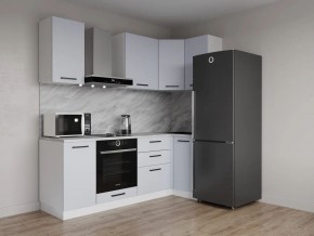 Кухонный гарнитур угловой Смоки 2200*1000 (Стол. 38 мм) в Сургуте - surgut.mebel24.online | фото 1