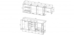 Кухонный гарнитур Умбра 2550 (Стол. 38мм) в Сургуте - surgut.mebel24.online | фото 2