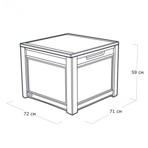 Квадратный сундук Cube Rattan 208 л в Сургуте - surgut.mebel24.online | фото 5