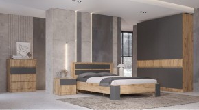 ЛЕНОРА Спальный гарнитур (модульный) графит в Сургуте - surgut.mebel24.online | фото