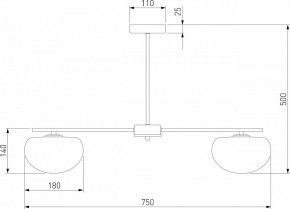 Люстра на штанге Eurosvet Like 30190/5 латунь в Сургуте - surgut.mebel24.online | фото 4