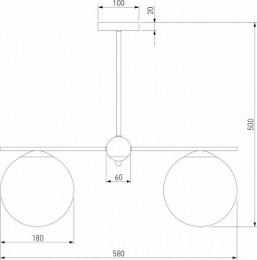 Люстра на штанге Eurosvet Marbella 60147/3 черный в Сургуте - surgut.mebel24.online | фото 3