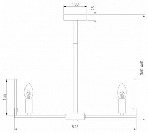 Люстра на штанге Eurosvet Marble 60158/5 латунь в Сургуте - surgut.mebel24.online | фото 3