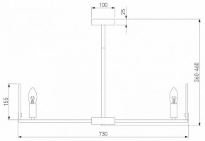 Люстра на штанге Eurosvet Marble 60158/7 латунь в Сургуте - surgut.mebel24.online | фото 2