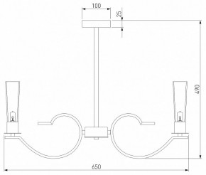 Люстра на штанге Eurosvet Rosher 60141/6 латунь в Сургуте - surgut.mebel24.online | фото 3