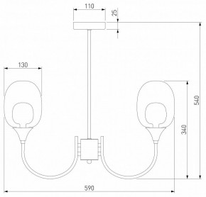 Люстра на штанге Eurosvet Spritz 70217/6 латунь в Сургуте - surgut.mebel24.online | фото 5