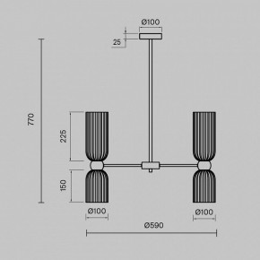 Люстра на штанге Maytoni Antic MOD302PL-10W в Сургуте - surgut.mebel24.online | фото 3