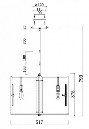 Люстра на штанге Maytoni Marmo MOD099PL-06G в Сургуте - surgut.mebel24.online | фото 4