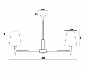 Люстра на штанге Maytoni Zaragoza H001CL-07BS в Сургуте - surgut.mebel24.online | фото 4