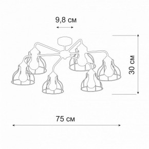 Люстра на штанге Vitaluce V3102 V3102-0/6PL в Сургуте - surgut.mebel24.online | фото 2