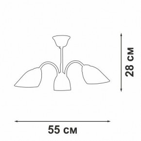 Люстра на штанге Vitaluce V3335 V3335-7/3PL в Сургуте - surgut.mebel24.online | фото 3