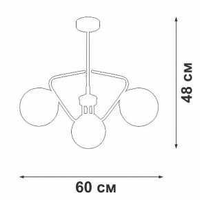 Люстра на штанге Vitaluce V47150 V47150-8/3PL в Сургуте - surgut.mebel24.online | фото 2