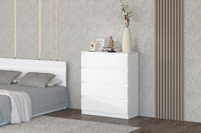 МС "Хилтон" Комод №1 800 (4 ящ.) белый текстурный в Сургуте - surgut.mebel24.online | фото
