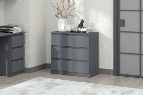 МС "Хилтон" Комод №2 800 (3 ящ.) графит в Сургуте - surgut.mebel24.online | фото