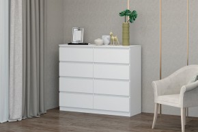 МС "Хилтон" Комод №3 1200 (8 ящ.) белый текстурный в Сургуте - surgut.mebel24.online | фото