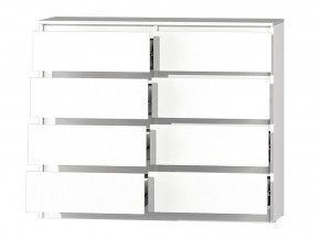 МС "Хилтон" Комод №3 1200 (8 ящ.) белый текстурный в Сургуте - surgut.mebel24.online | фото 3