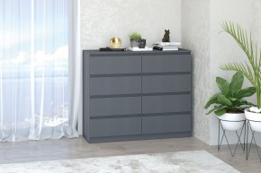 МС "Хилтон" Комод №3 1200 (8 ящ.) графит в Сургуте - surgut.mebel24.online | фото