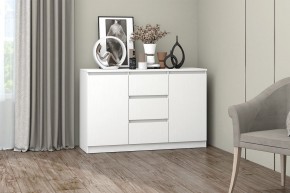 МС "Хилтон" Комод №4 1200 (белый текстурный) в Сургуте - surgut.mebel24.online | фото