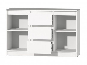 МС "Хилтон" Комод №4 1200 (белый текстурный) в Сургуте - surgut.mebel24.online | фото 3