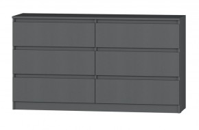 МС "Хилтон" Комод №5 1400 (6 ящ.) графит в Сургуте - surgut.mebel24.online | фото 2