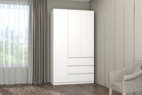 МС "Хилтон" Шкаф №2 1200 (Белый текстурный) в Сургуте - surgut.mebel24.online | фото