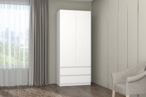 МС "Хилтон" Шкаф №3 900 (Белый текстурный) в Сургуте - surgut.mebel24.online | фото
