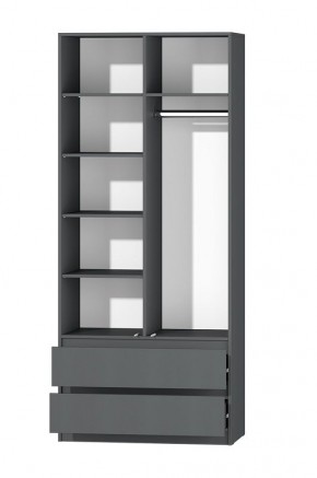 МС "Хилтон" Шкаф №3 900 (Графит) в Сургуте - surgut.mebel24.online | фото 3