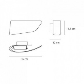 Накладной светильник Artemide  1230030A в Сургуте - surgut.mebel24.online | фото 2