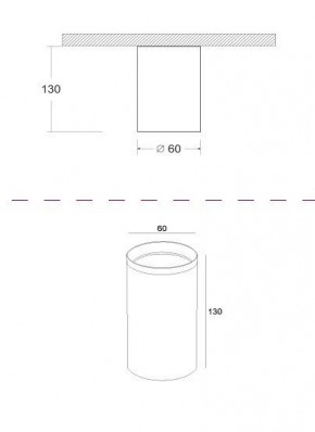 Накладной светильник Maytoni Focus C010CL-01GF в Сургуте - surgut.mebel24.online | фото 2
