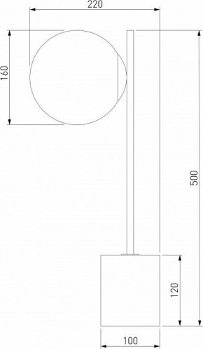 Настольная лампа декоративная Eurosvet Marbella 01157/1 черный в Сургуте - surgut.mebel24.online | фото 3