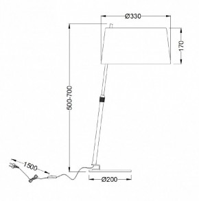 Настольная лампа декоративная Maytoni Bergamo MOD613TL-01B в Сургуте - surgut.mebel24.online | фото 9