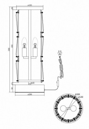 Настольная лампа декоративная Maytoni Puntes MOD043TL-02CH в Сургуте - surgut.mebel24.online | фото 4