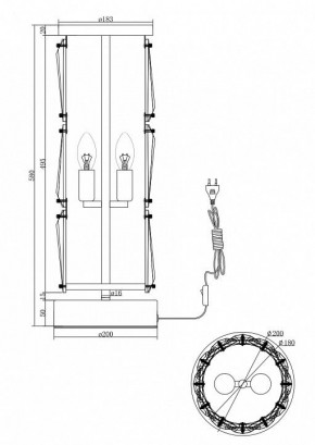 Настольная лампа декоративная Maytoni Puntes MOD043TL-02G в Сургуте - surgut.mebel24.online | фото 3