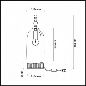 Настольная лампа декоративная Odeon Light Bell 4892/1T в Сургуте - surgut.mebel24.online | фото 6