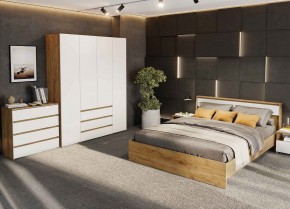 НЕКСТ 1 Спальня (Дуб Золотой/Белый) в Сургуте - surgut.mebel24.online | фото 1