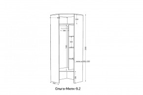 ОЛЬГА-МИЛК 9.2 Шкаф угловой с зеркалом в Сургуте - surgut.mebel24.online | фото 2