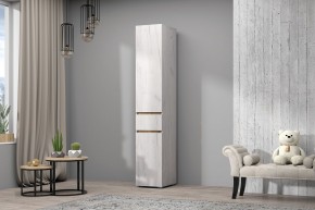 Пенал Лиана (Дуб Крафт Белый/Дуб Крафт Золотой) в Сургуте - surgut.mebel24.online | фото