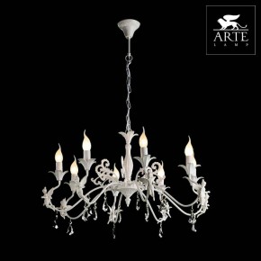 Подвесная люстра Arte Lamp Angelina A5349LM-8WH в Сургуте - surgut.mebel24.online | фото 2
