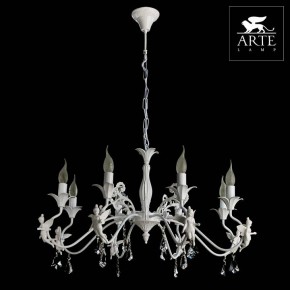 Подвесная люстра Arte Lamp Angelina A5349LM-8WH в Сургуте - surgut.mebel24.online | фото 4