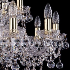 Подвесная люстра Bohemia Ivele Crystal 1411 1411/10+5/240/G/Balls в Сургуте - surgut.mebel24.online | фото 2