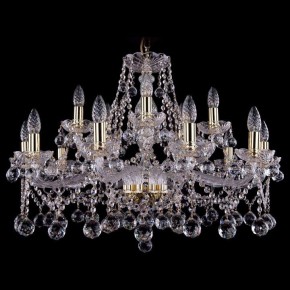 Подвесная люстра Bohemia Ivele Crystal 1413 1413/10+5/300/G/Balls в Сургуте - surgut.mebel24.online | фото