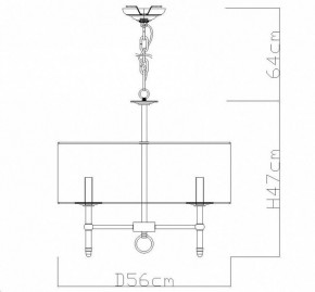 Подвесная люстра Divinare Candela 1162/01 LM-5 в Сургуте - surgut.mebel24.online | фото 4