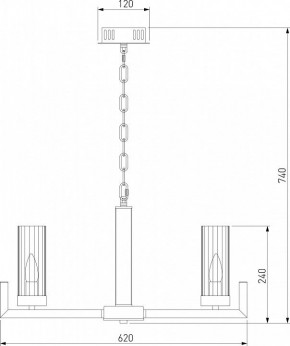 Подвесная люстра Eurosvet Arganie 60133/6 латунь в Сургуте - surgut.mebel24.online | фото 6