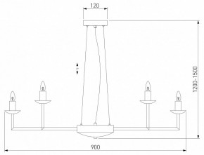 Подвесная люстра Eurosvet Cariso 60150/18 хром в Сургуте - surgut.mebel24.online | фото 4