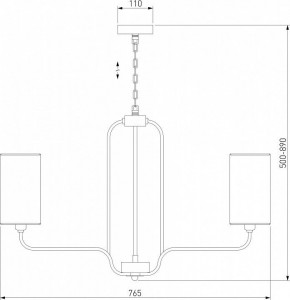 Подвесная люстра Eurosvet Purezza 60128/6 золото в Сургуте - surgut.mebel24.online | фото 4