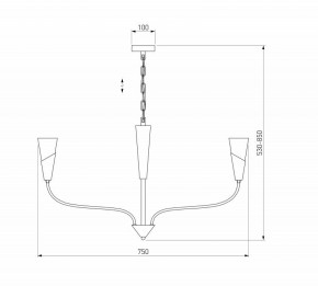 Подвесная люстра Eurosvet Rhyton 60167/6 латунь в Сургуте - surgut.mebel24.online | фото 5